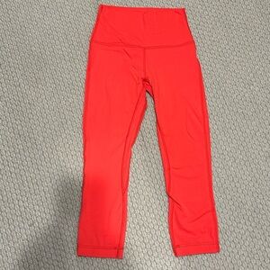 Lululemon Athletica Red Leggings